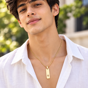 Gold necklace 014