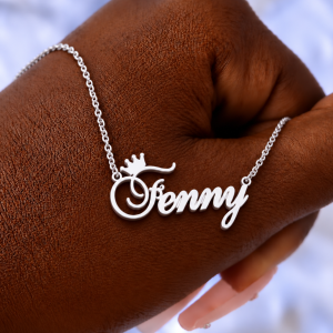 Silver customized necklace 003