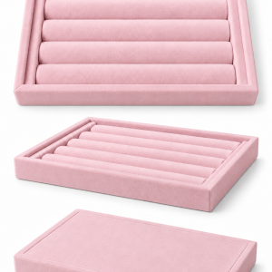 Pink suede multi purpose box
