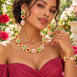 Vintage gold fashion set