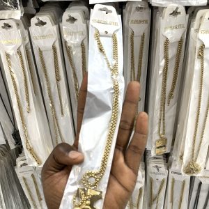 Gold cross necklace 04