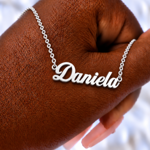 Silver customized necklace 009
