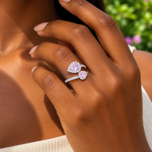 CM pink rings 1pcs 001. Size 6