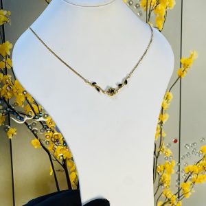 Steel flowery necklace 008