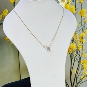 Steel stoned necklace 009