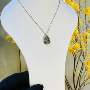 Steel honeycomb necklace 011