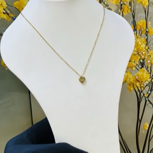 Steel heart necklace 021