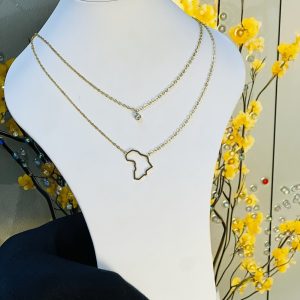 Steel necklace 025