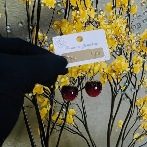 Small cherry earrings 062