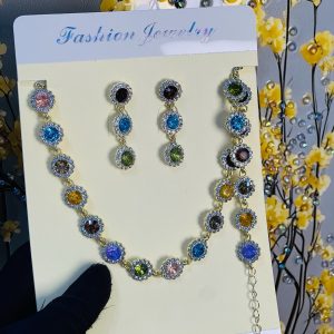 Multicolored fashion circle set