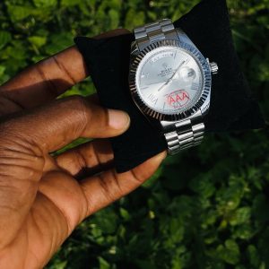 Rolex male silver Roman face