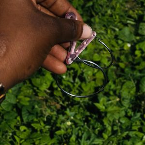 Silver medium earrings