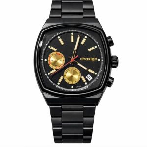 Chaxigo black techimeter chronograph boxed