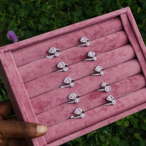 CM pink rings 1pcs 001. Size 6