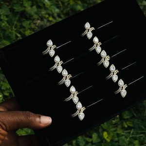 CM gold twist rings 1pcs 018 size 9