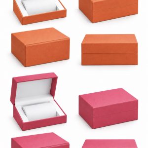 Long leather Watch box