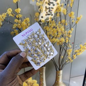 Xuping stone fire earrings