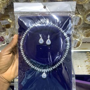 Silver Diana zirconia set