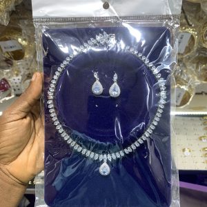 Silver Diana zirconia set